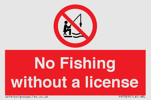 No Fishing without a license